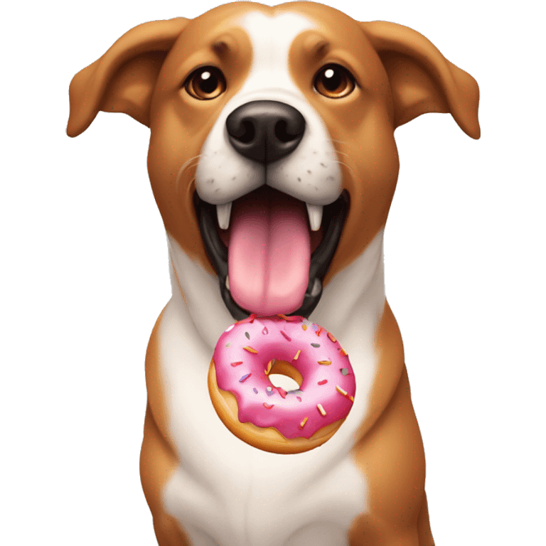 Dog bite a donuts emoji