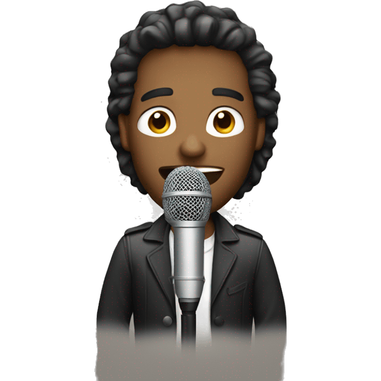 man with microphone emoji