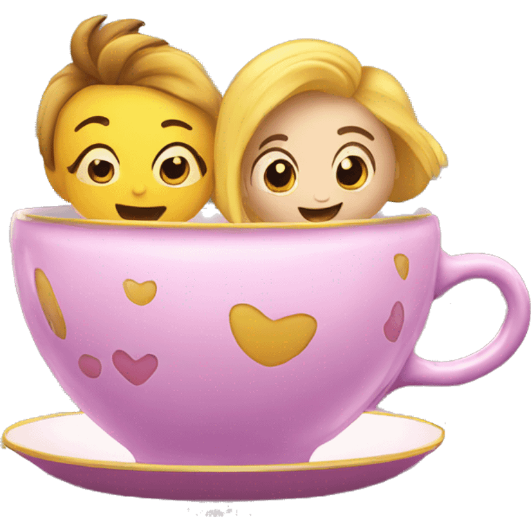 teacups ride in amusement park emoji