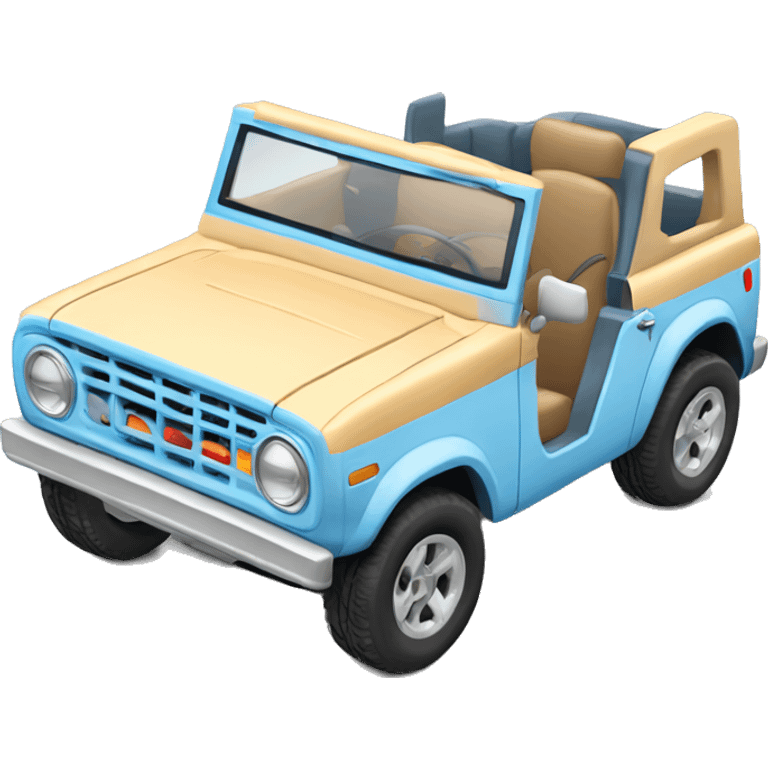 baby blue bronco car emoji