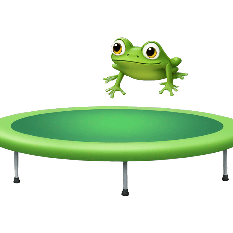 frog on a trampoline  emoji