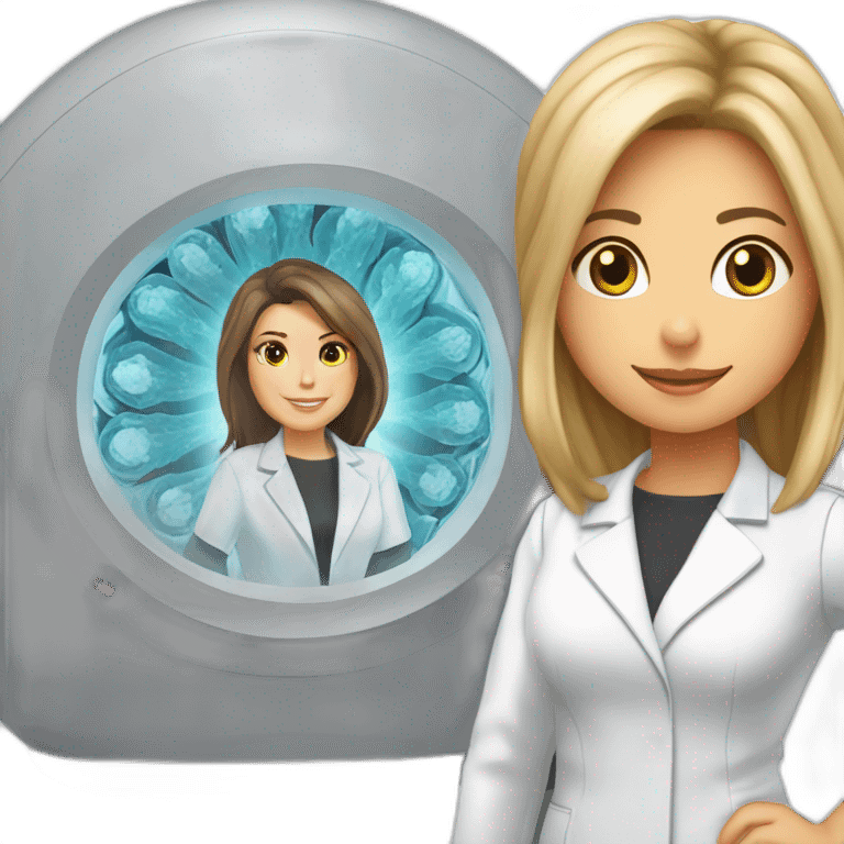 Posh-Radiologist-performing-breast-mri-to-leni-klum emoji