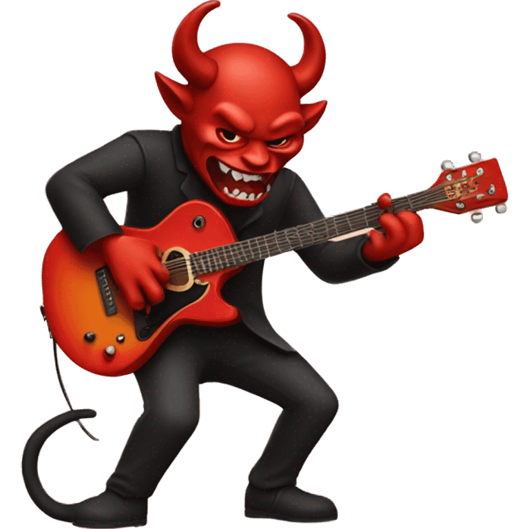 devil playing guitar emoji