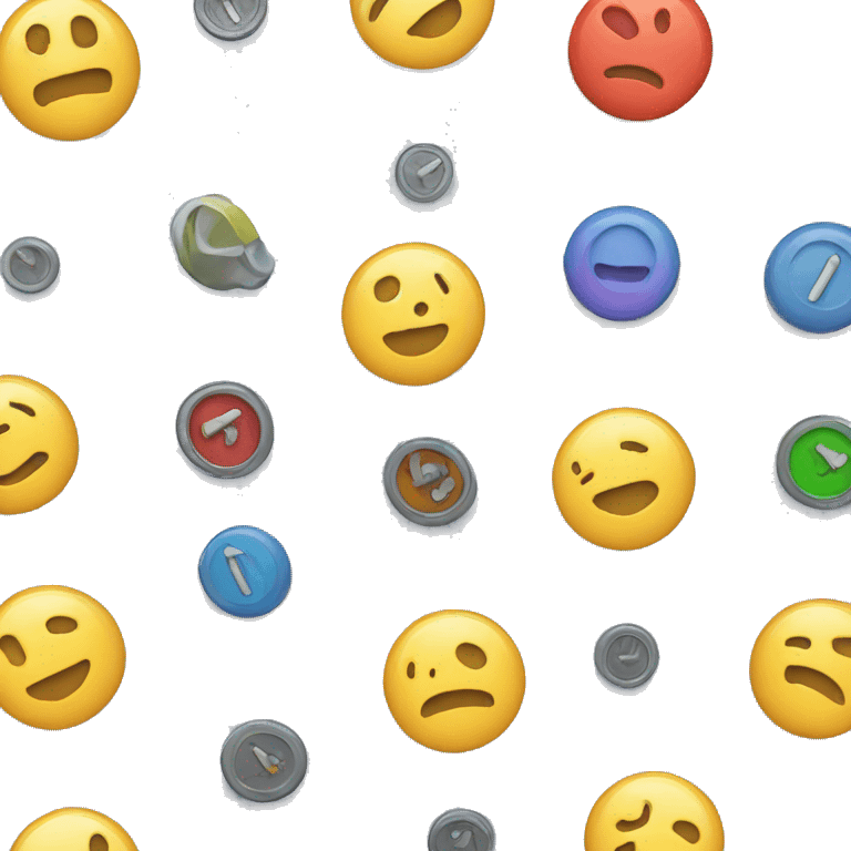 A button consisting of a programming code emoji