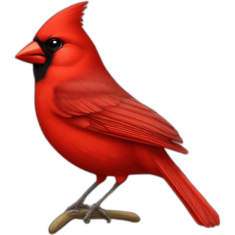 Red cardinal emoji