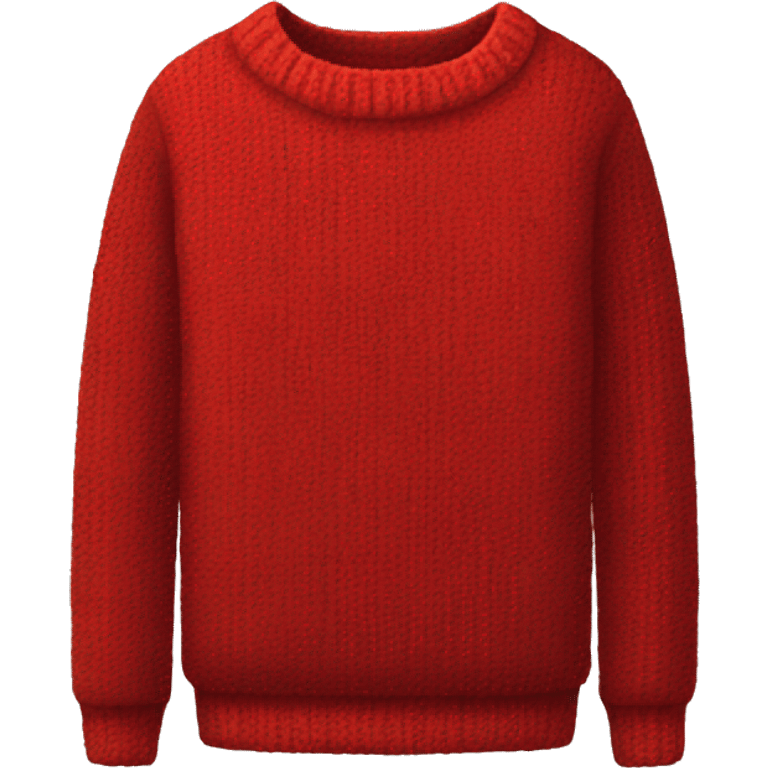 long sleeve red sweater piece of clothing emoji