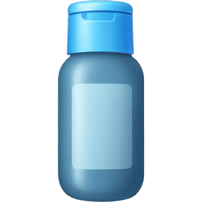 blue-grey bottle of scalp scrub emoji