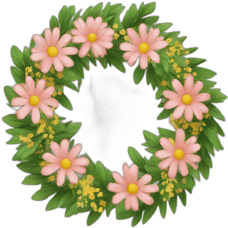 wreath of flowers emoji