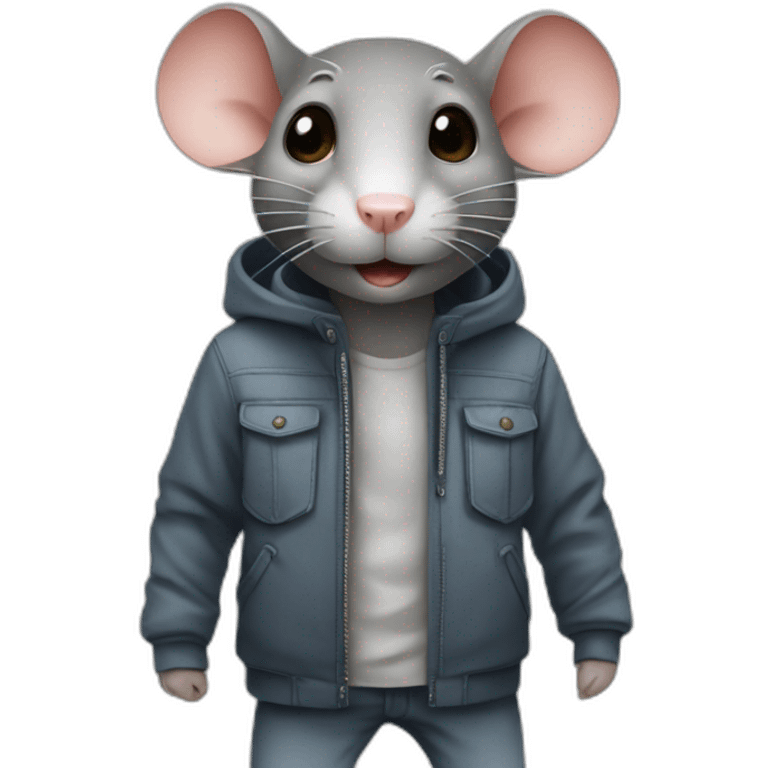 Rat sur un humain emoji