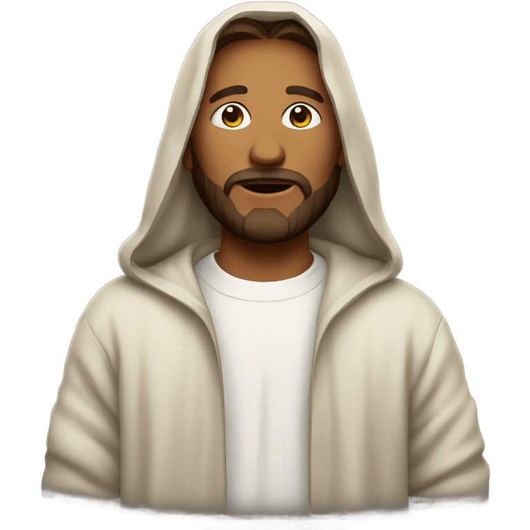 Jesus wearing a hoodie emoji