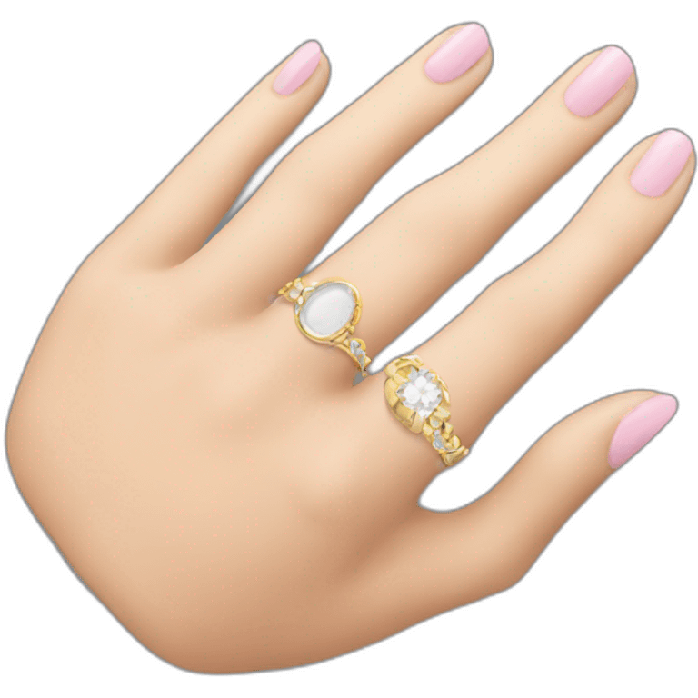 Mettre une bague au doigt emoji