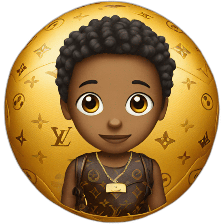 kid with louis vuitton ball emoji