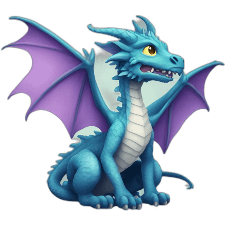 mystical wingless dragon  emoji