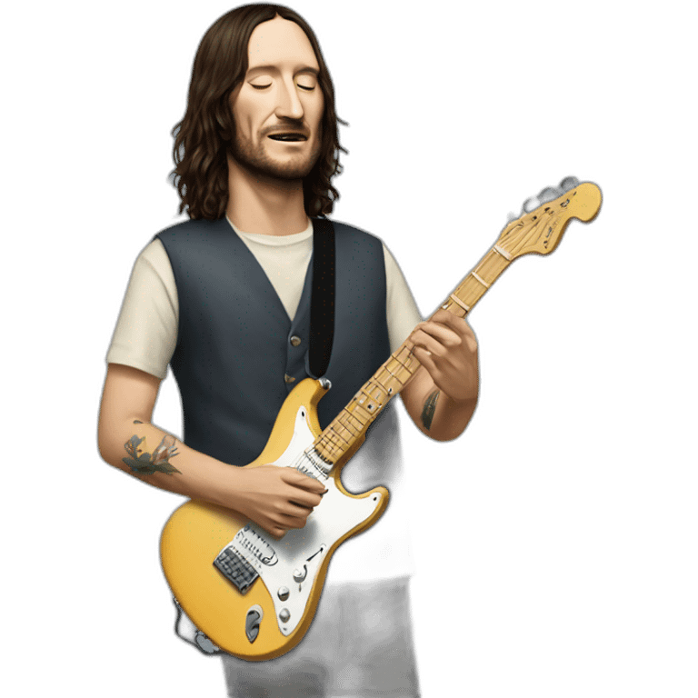 John frusciante playing guitar  emoji