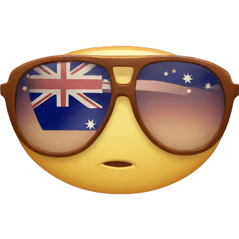 Australian flag sunglasses emoji  emoji