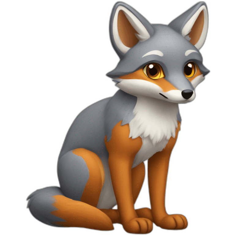 Grey fox emoji