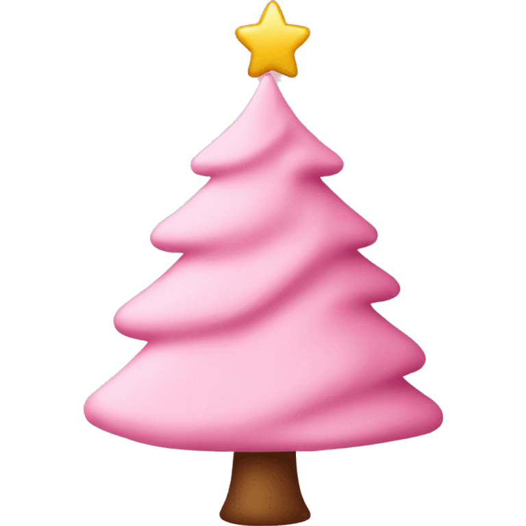 baby pink christmas tree emoji