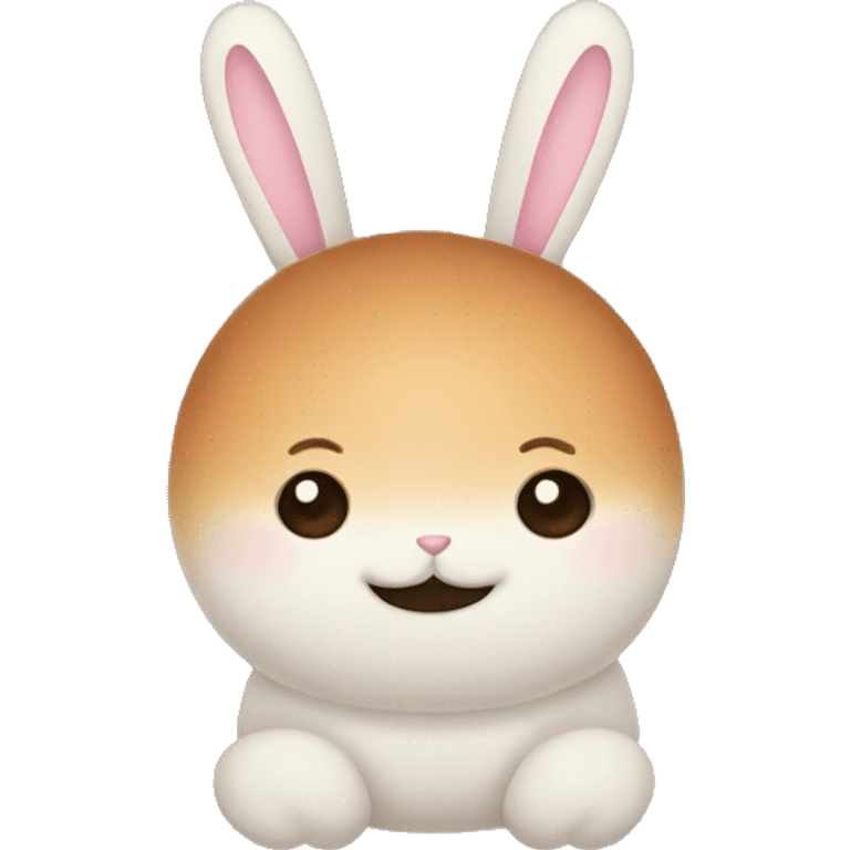 A bun with a belly  emoji