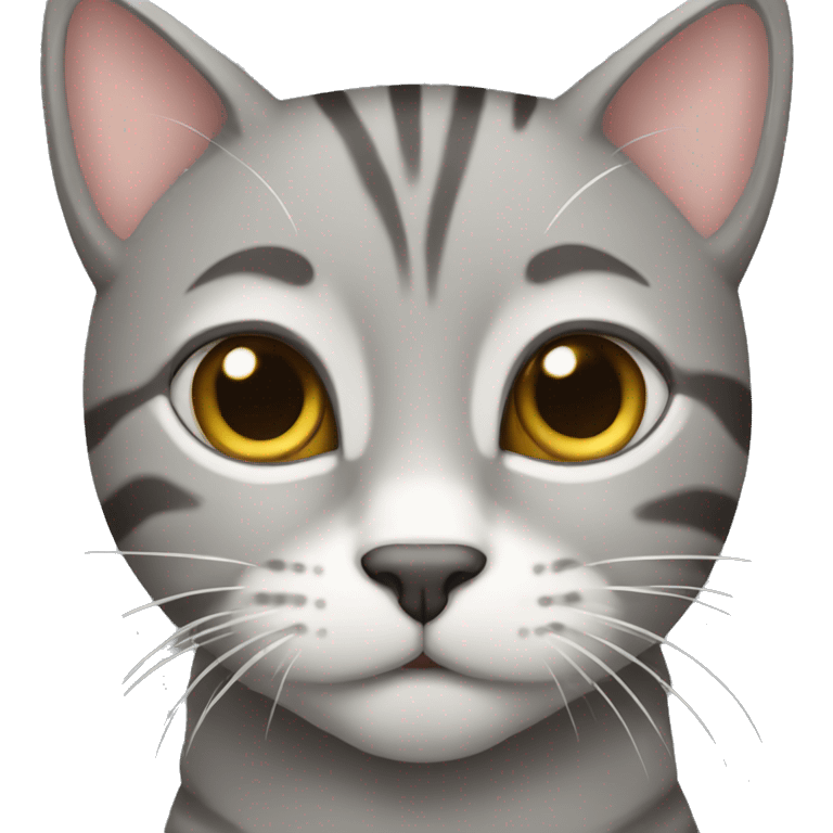 grey tabby cat emoji