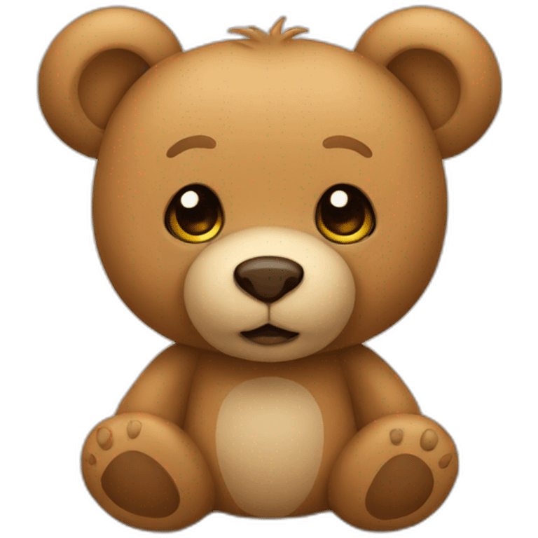 Light brown teddy bear emoji