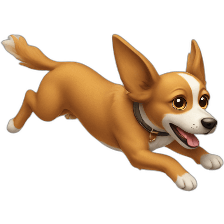 flying dog emoji