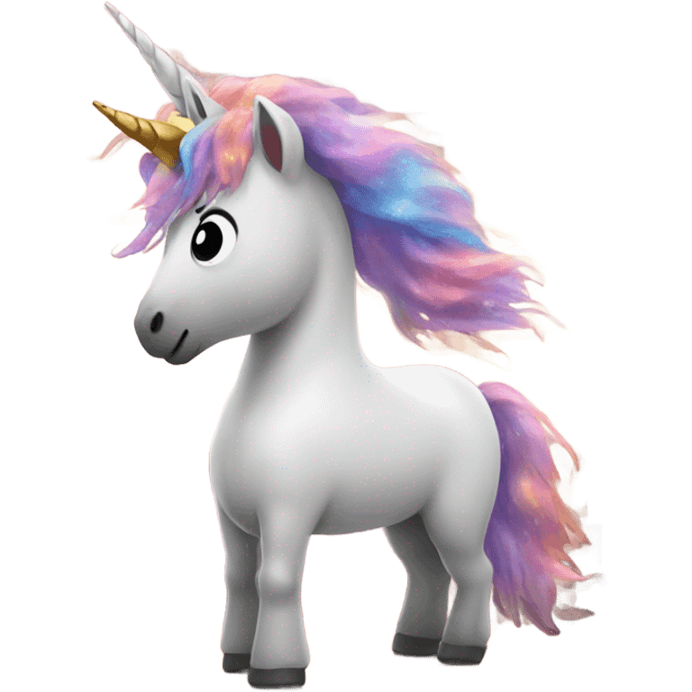 Unicorn in a home emoji