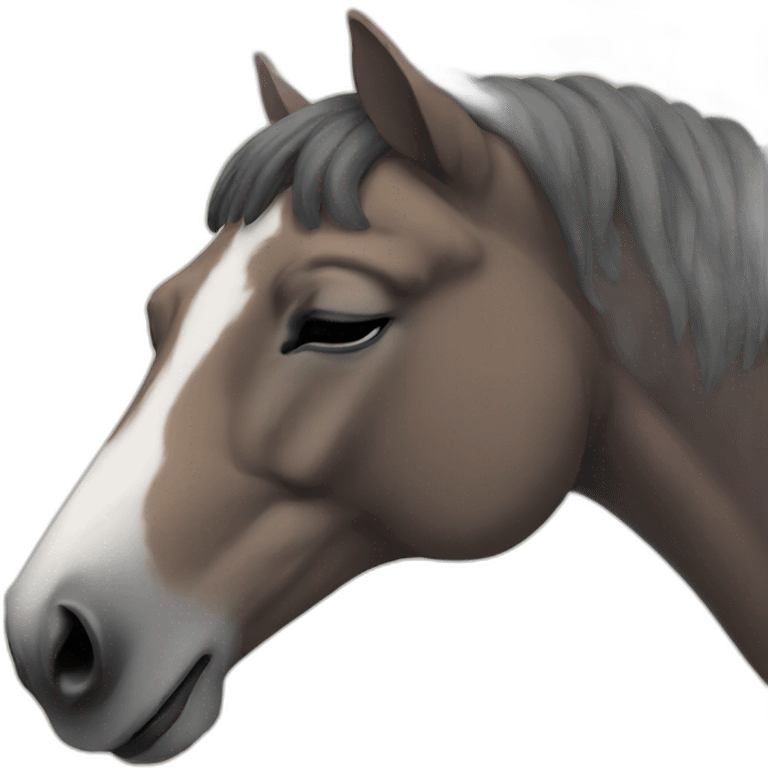 horse sleeping emoji