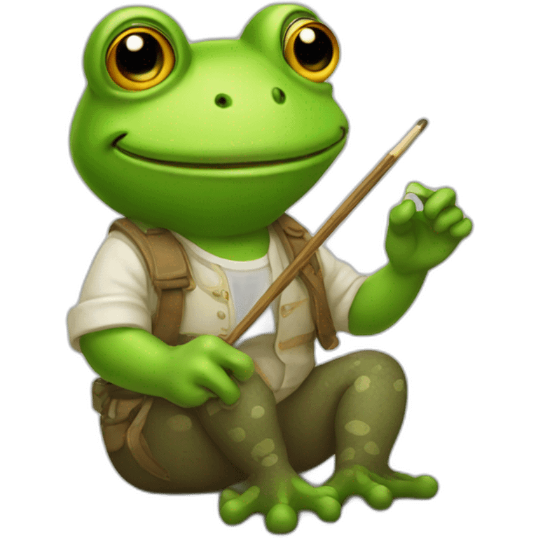 frog painter emoji