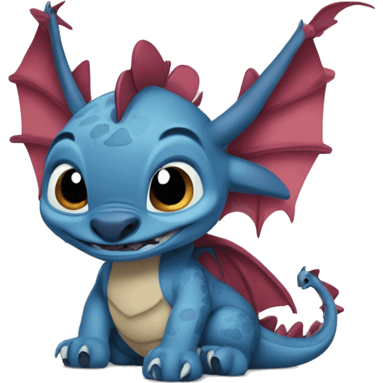 stitch a dragon emoji