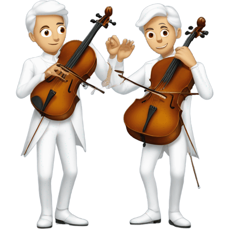 2Cellos in white emoji