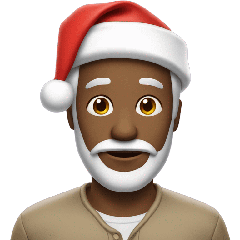 Malcolm in Santa hat emoji