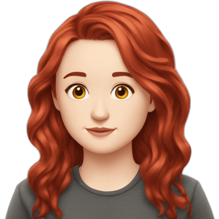 Kaitlyn Dever red hair old emoji