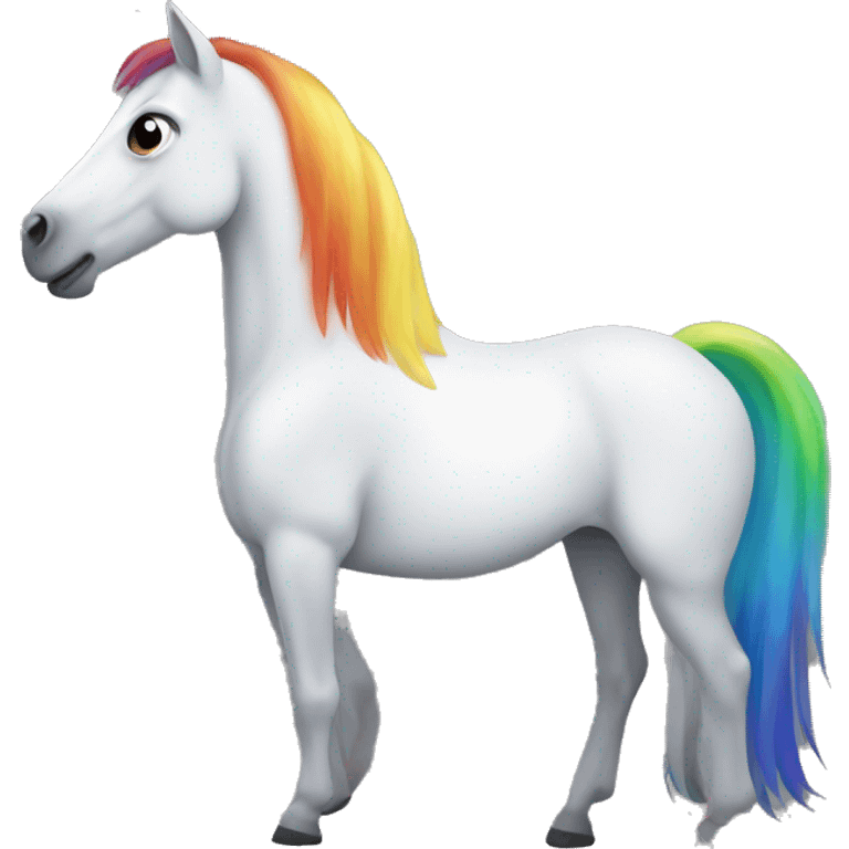 rainbow horse emoji