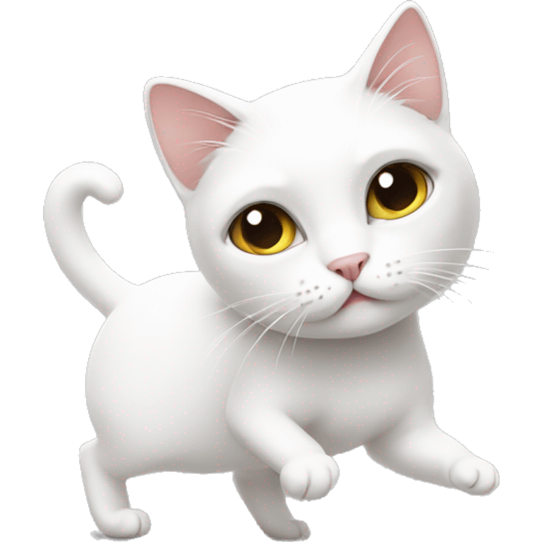 White Cat “ballet vibes” emoji