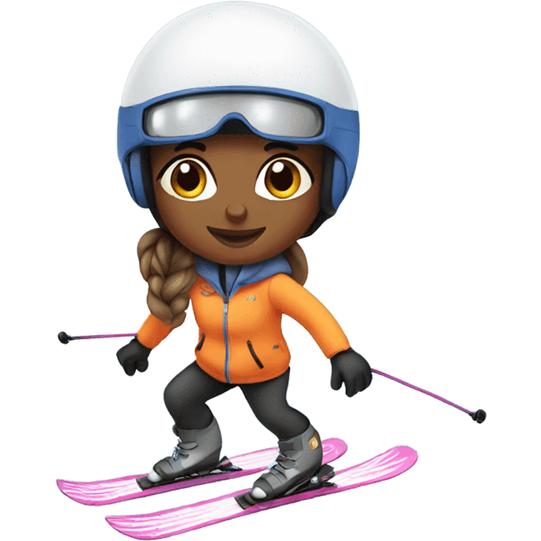 Girl on ski emoji