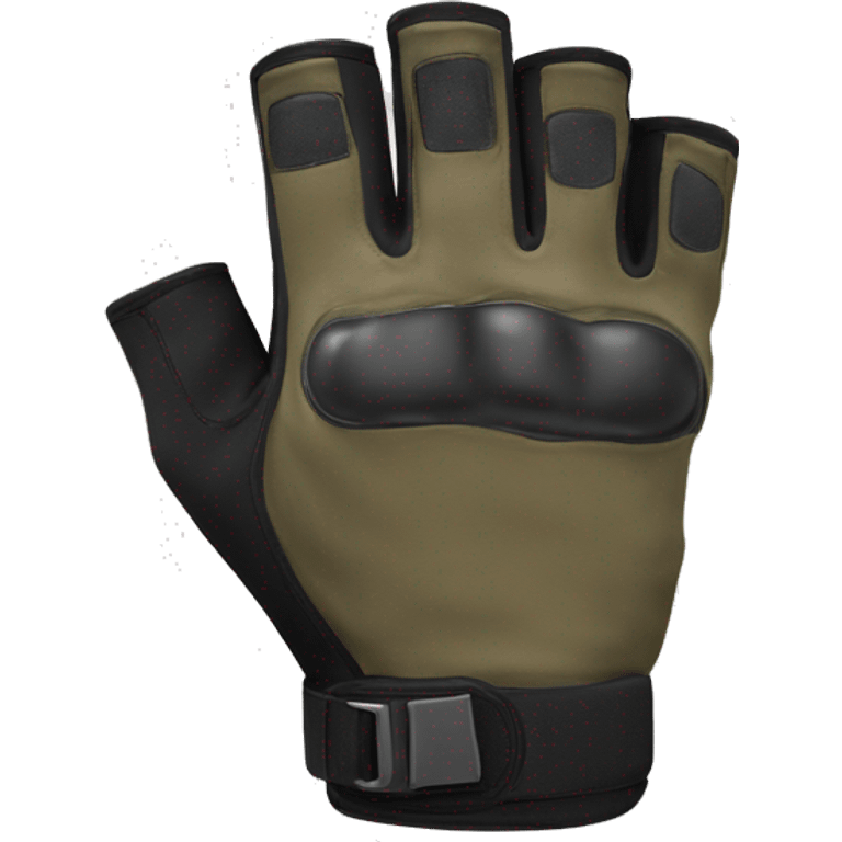 fingerless tactical glove emoji