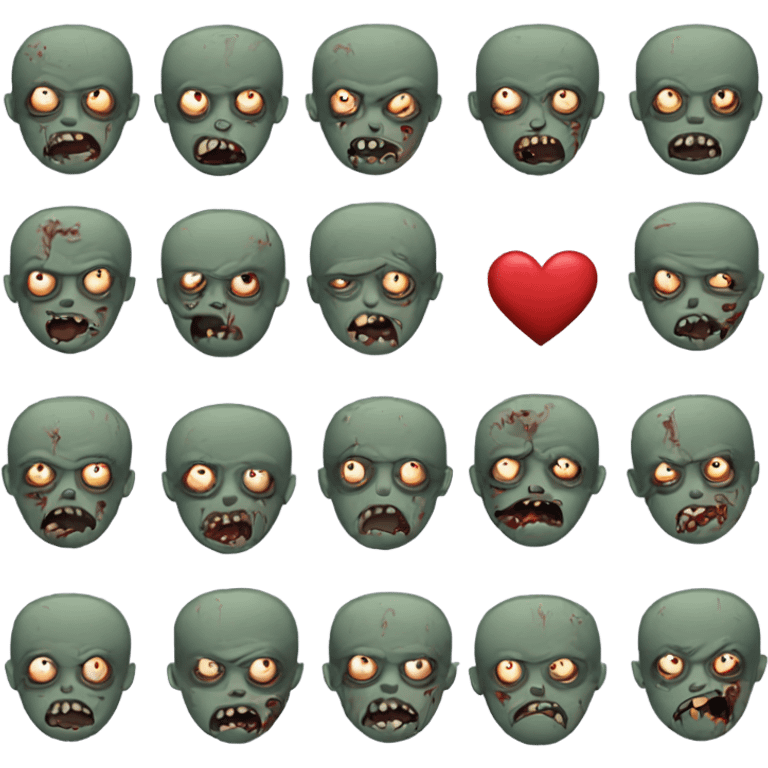 Heart zombie  emoji