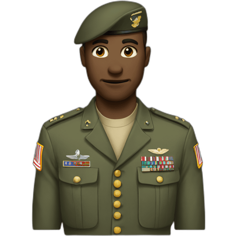 Military nods emoji