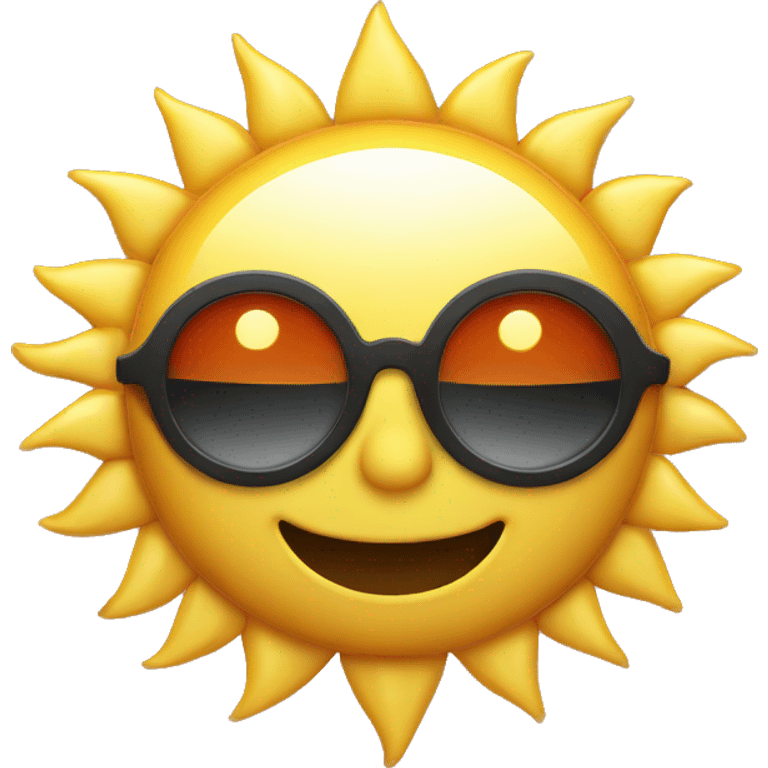 Sun with glasses emoji