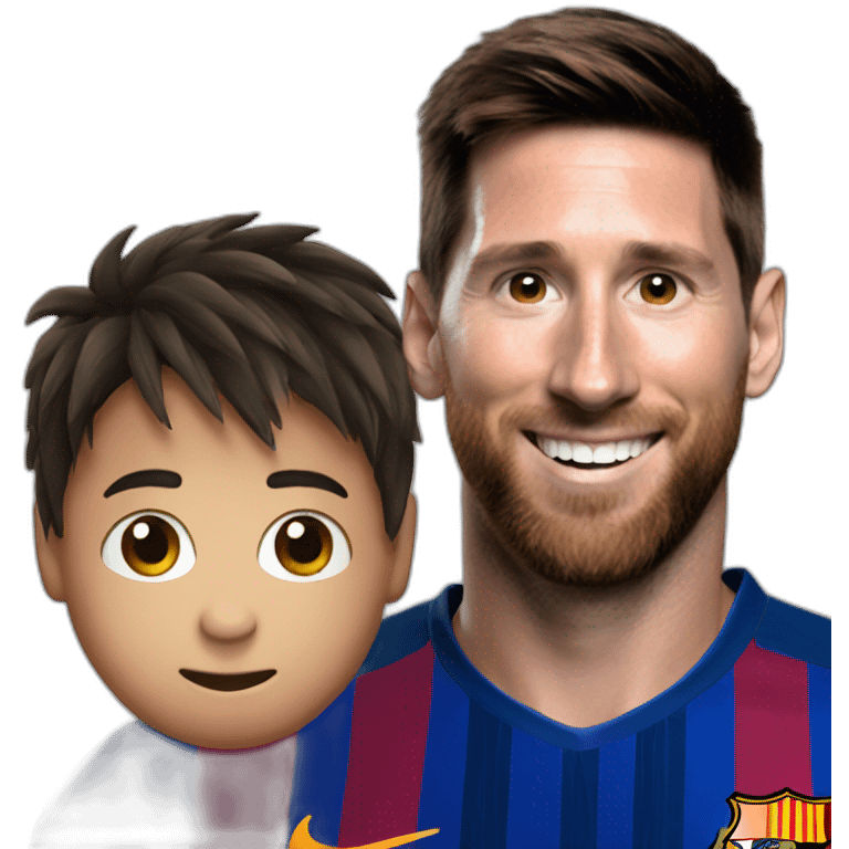 boo face with messi emoji