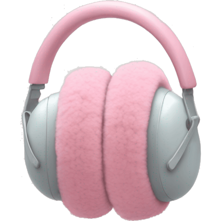 Pastel pink earmuffs emoji