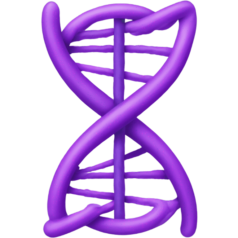 dna in "X" crossed form purple color emoji