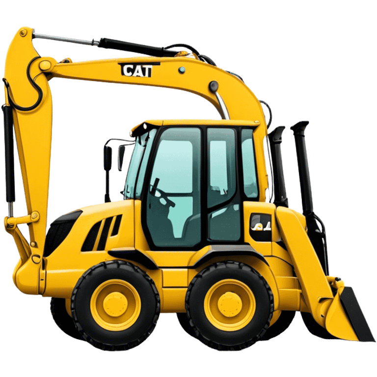 Backhoe Loader - Caterpillar 430F (Model Year: 2021) (Iconic colour: Yellow) emoji