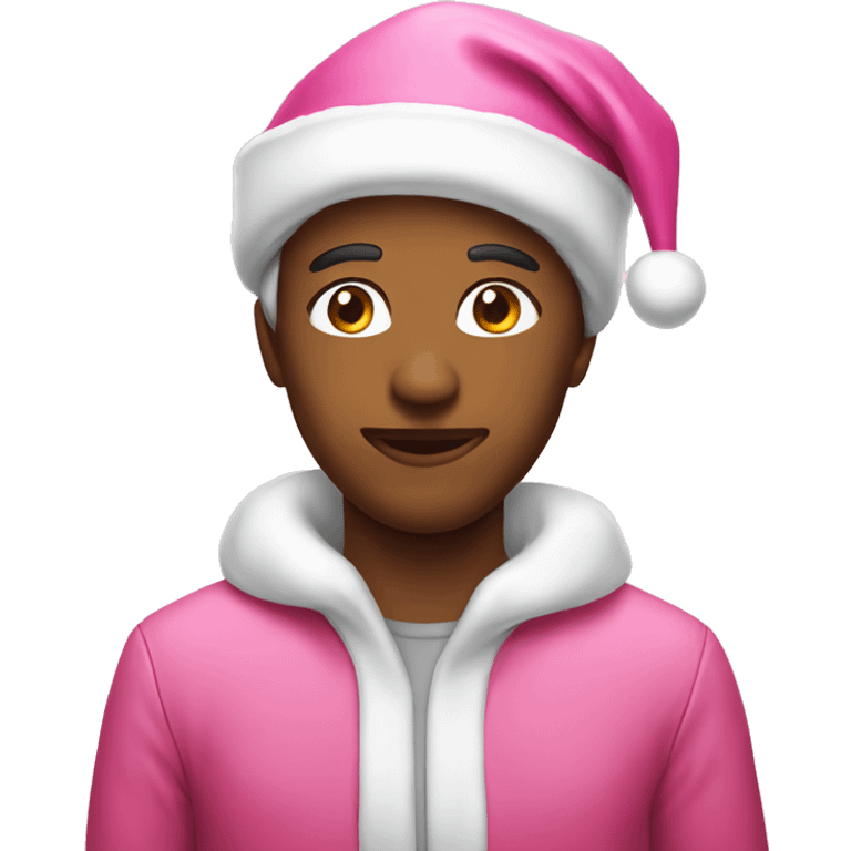 pink christmas emoji