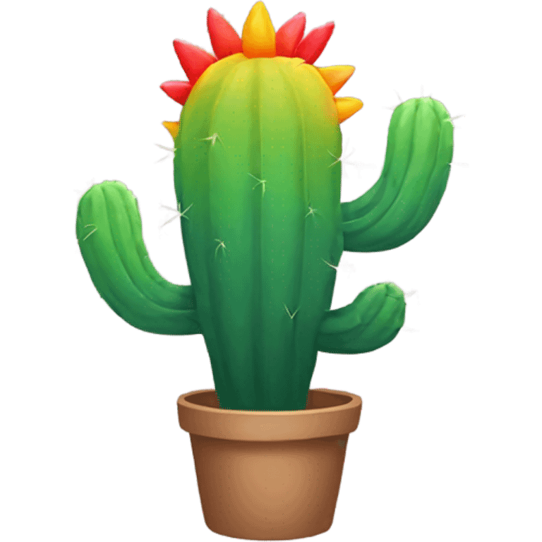 rainbow cactus  emoji