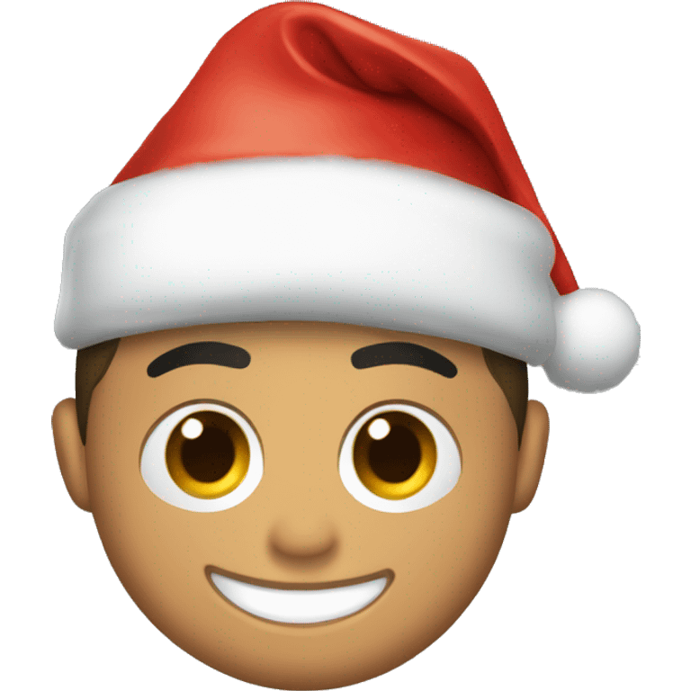 cristiano ronaldo with santa hat emoji