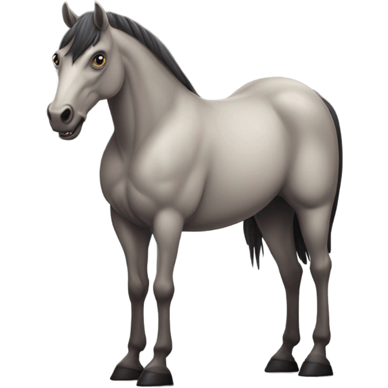 Freaky horse emoji