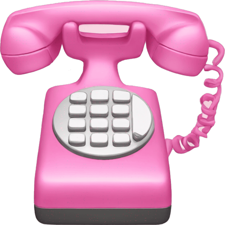 pink phone emoji