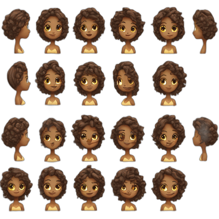 Sexy bikini born hair girl emoji