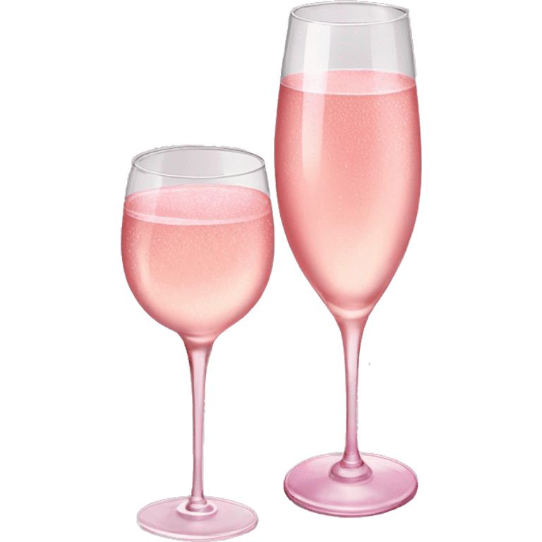 Pink champagne  emoji